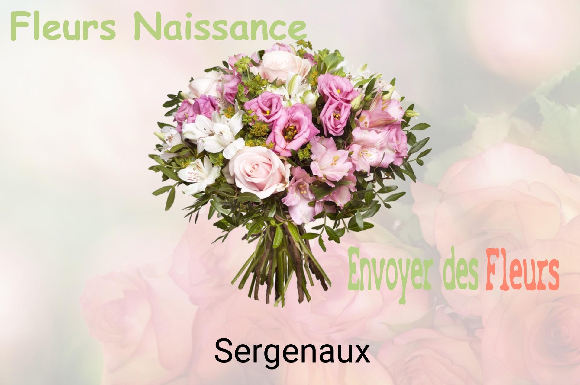 Bouquet de fleurs de naissance livré à Sergenaux